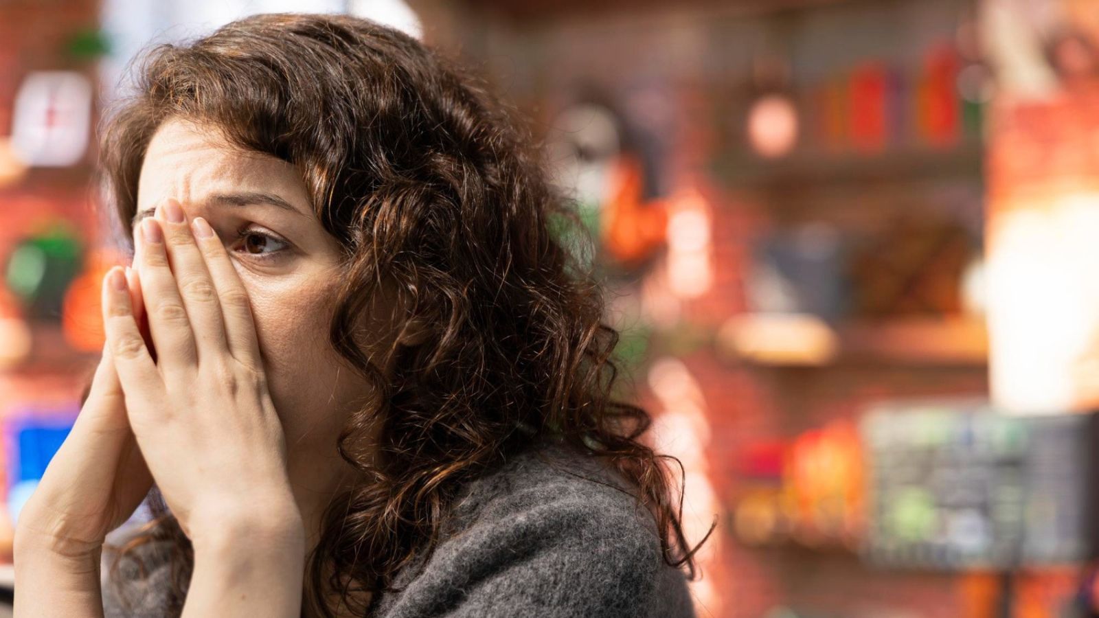 Woman looking baffled