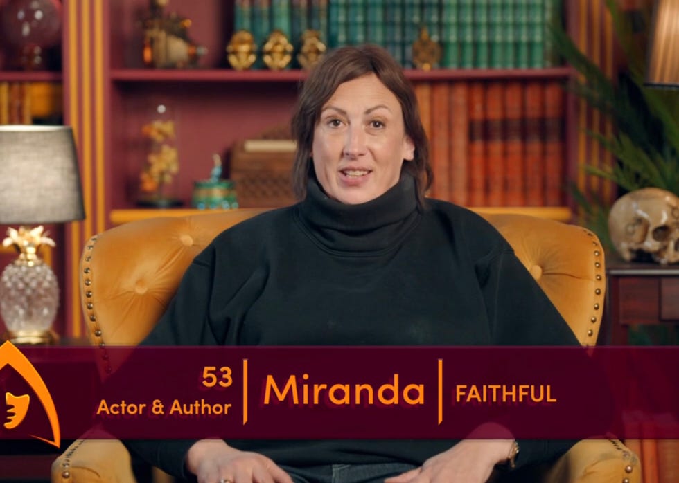 celebrity traitors, miranda hart