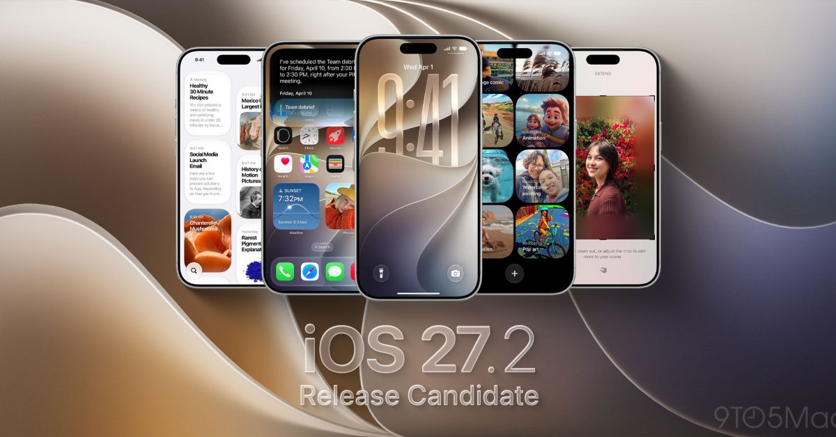 Apple releases iOS 27.2 RC for iPhone