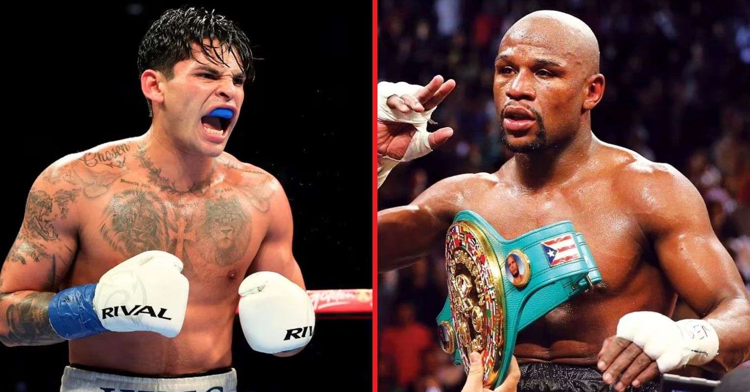 Adrien Broner sums up Floyd Mayweather’s chances of beating Ryan Garcia at 49 years old