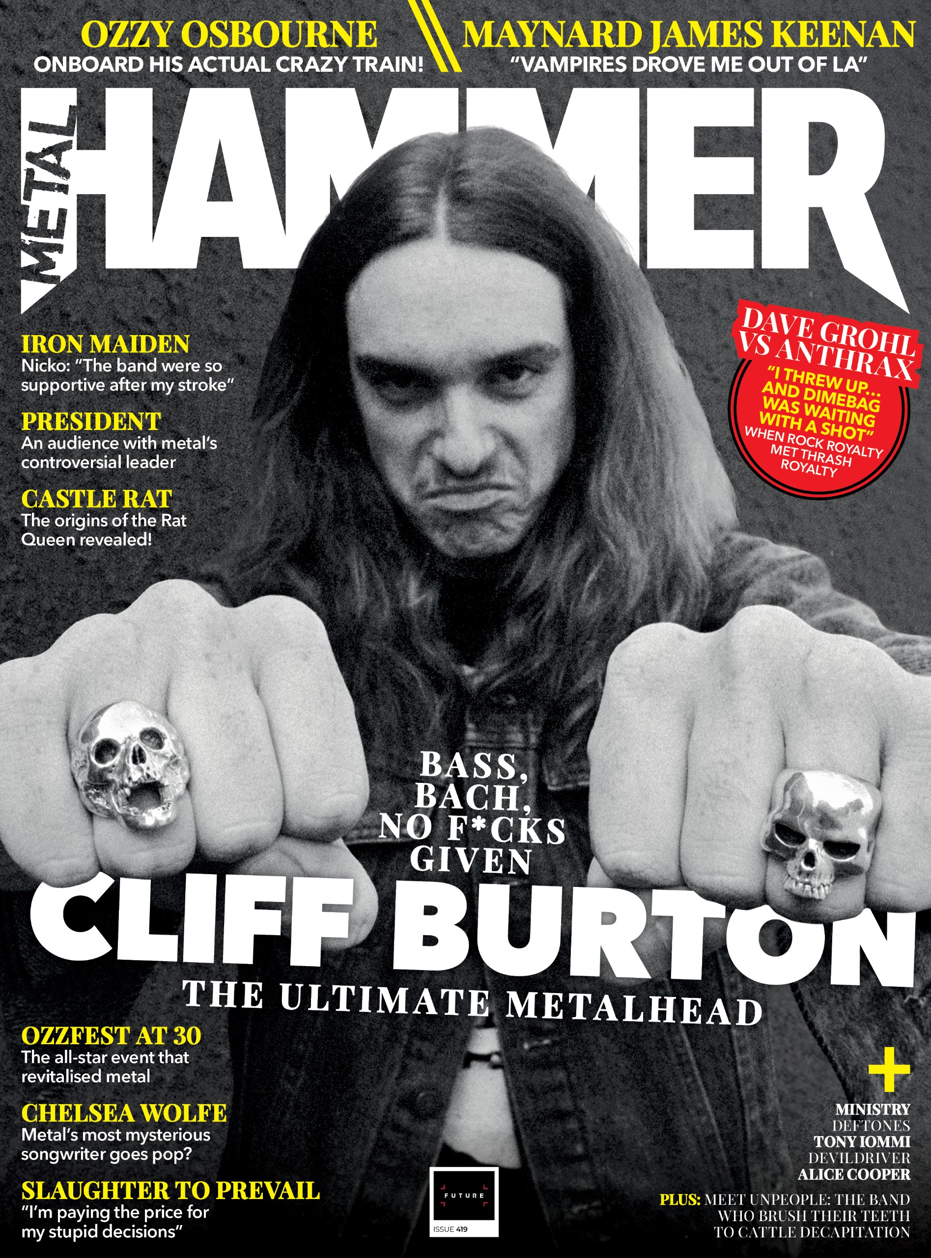 Cliff Burton Metal Hammer cover