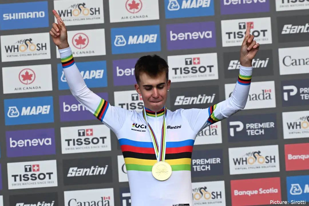 Benjamin Noval won the junior time trial and road race at the World Championships