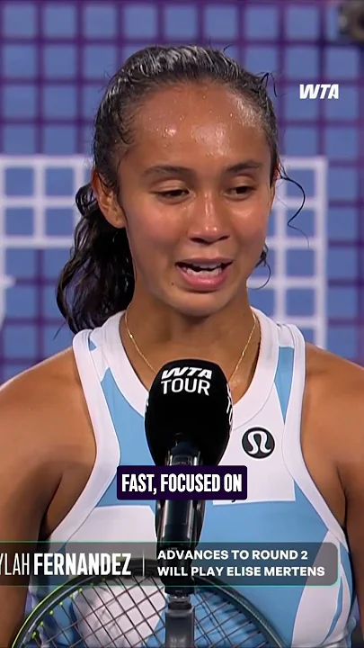 Leylah Fernandez talks about her win and how she closed it out against Sakatsume.#torayppo - YouTube