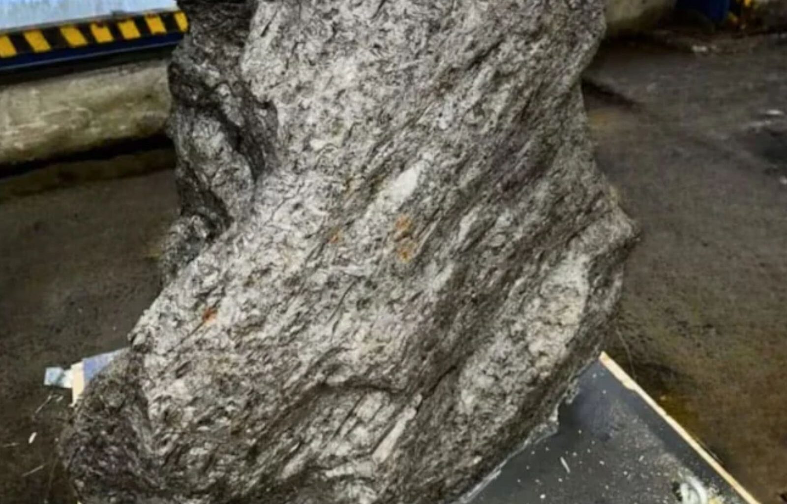 this UK-bound container actually held about 2.8 tons of a meteorite found in China in 1898