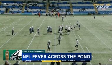 Eagles in London | American football's popularity growing across UK: 'We will watch until like 1 a.m.'