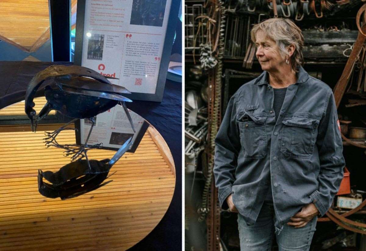 Helen Denerley bird sculpture vanishes at Eden Court Theatre in Inverness as charity Centred alert Police Scotland