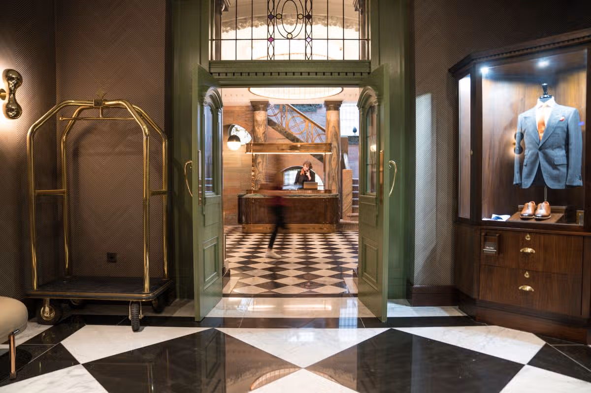 Inside The Stock Exchange Hotel in Manchester