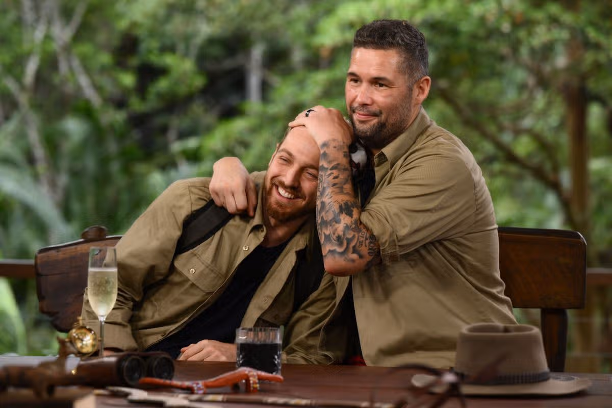 Sam Thompson and Tony Bellew on I'm a Celebrity... Get Me Out of Here! in 2023