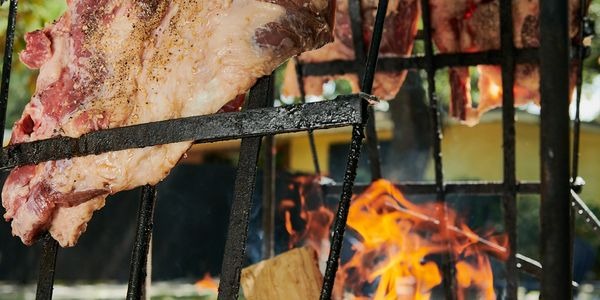 Wood-grilled meat at Lasso Kosher Grill