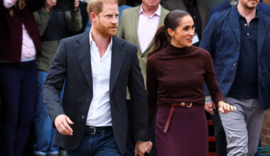 Britain's Prince Harry and Meghan, the Duke and Duchess of Sussex, visit Nottingham