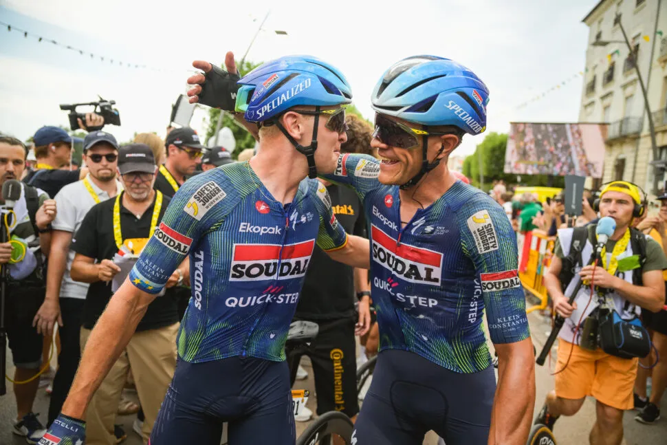 16/07/2026 - Tour de France 2026 - Étape 12 - Circuit Nervers Magny-Cours / Chalon-sur-Saône (179,1 km) - Tim MERLIER, Jasper STUYVEN (SOUDAL QUICK-STEP)