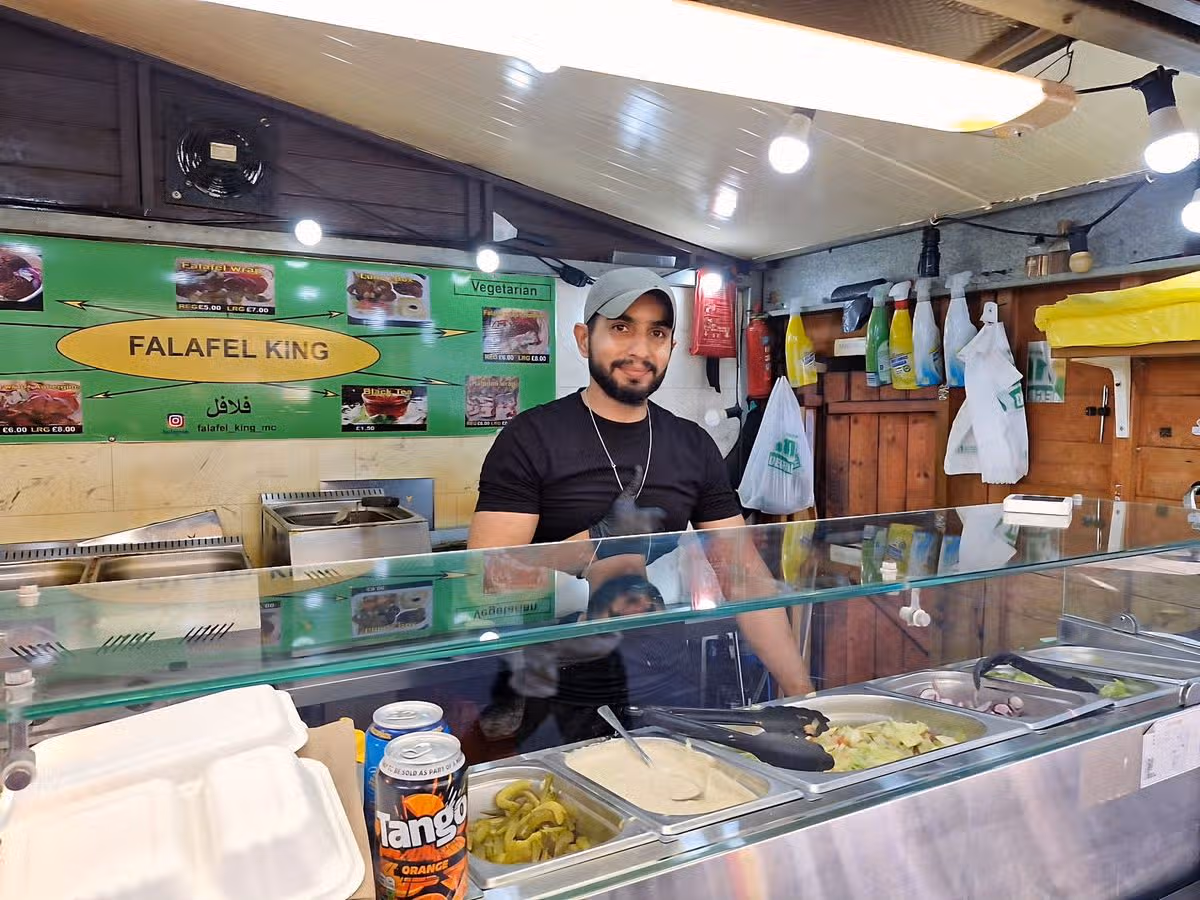 Badr Khayal, at Falafel King