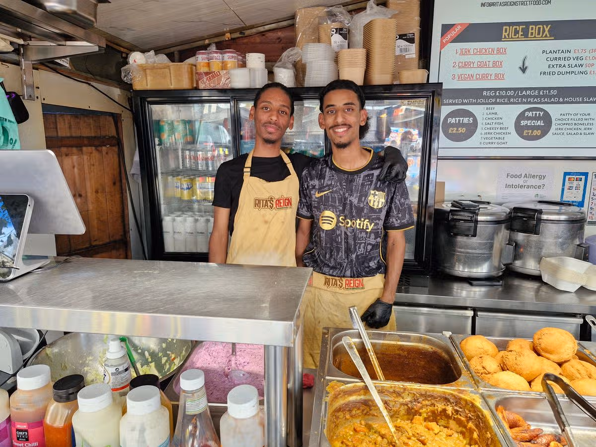 From left: Adam Ali with his brother at Rita's Reign