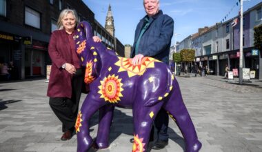 Bolton’s colourful elephants return to Newport Street