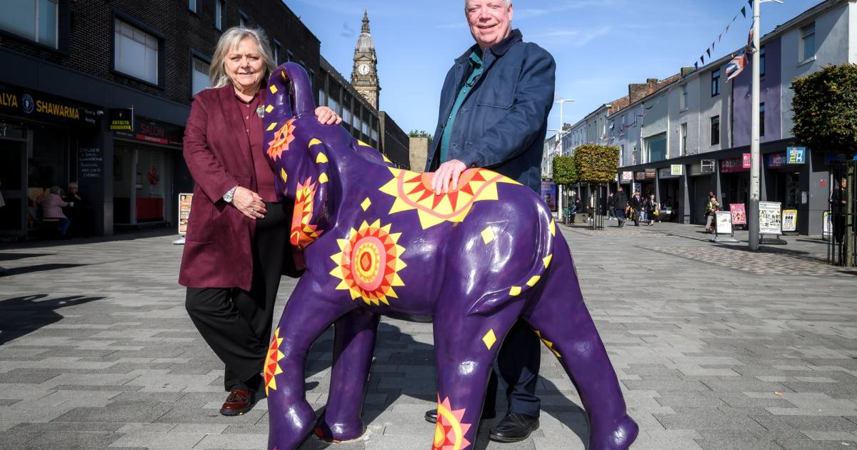 Bolton’s colourful elephants return to Newport Street