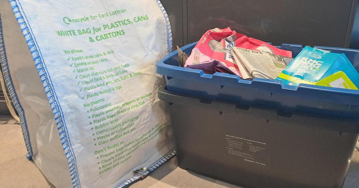 East Lothian households outperforming the rest of Britain in recycling
