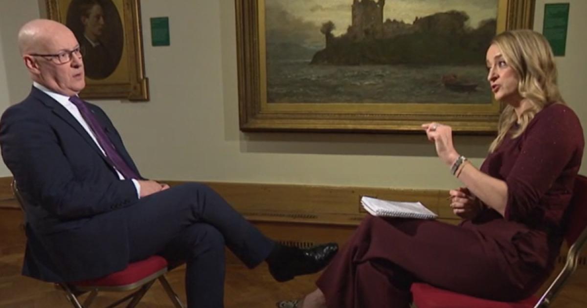 John Swinney clashes with Laura Kuenssberg over pension row