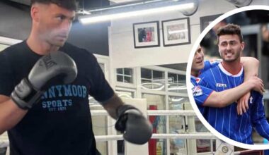 Gary Madine on his boxing debut in charity ex-footballer fight night