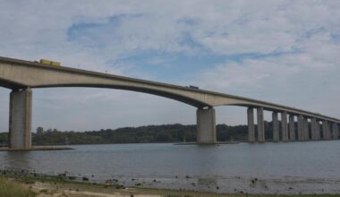 Male dies after crash on A14 Orwell Bridge near Ipswich