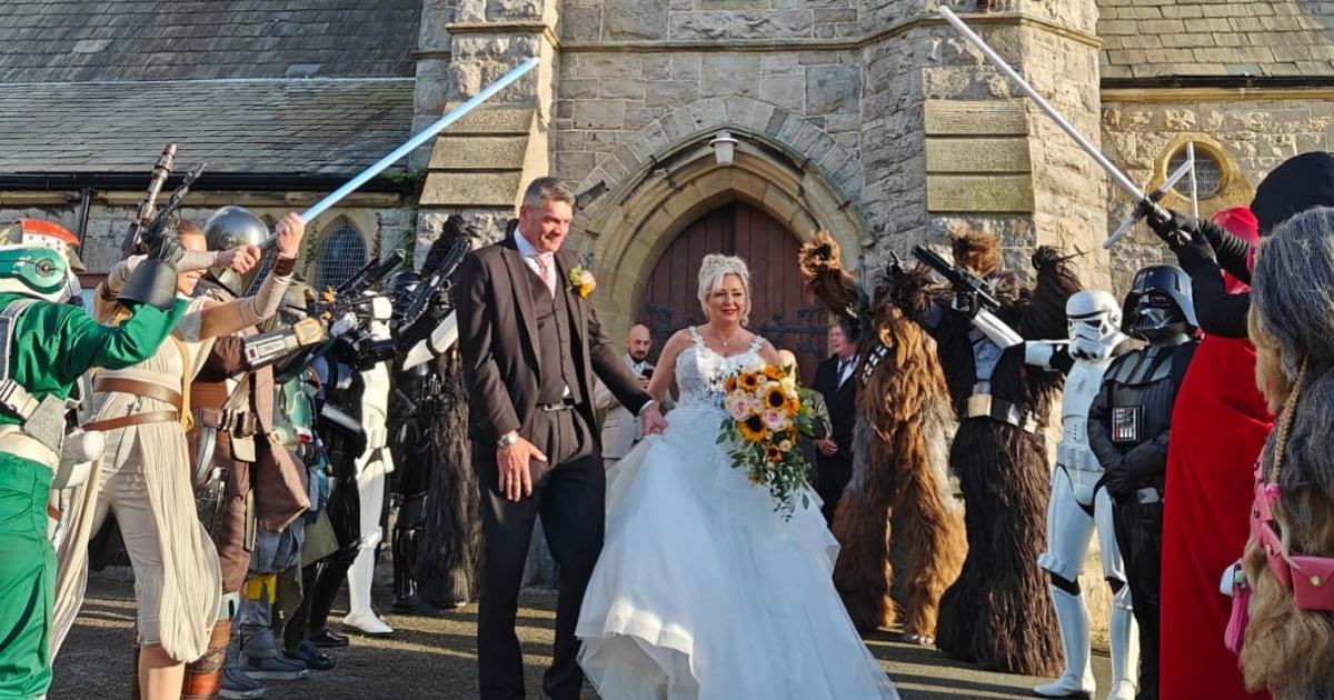 Inside Darth Vader actor Spencer Wilding's amazing North Wales wedding