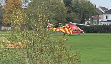 Masefield Crescent near Gallows Corner crash - Man dies