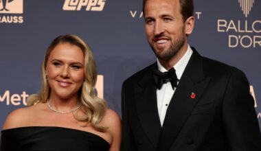 Who is Harry Kane's wife? Katie Goodland by Ballon d'Or winner's side at ceremony - London Evening Standard