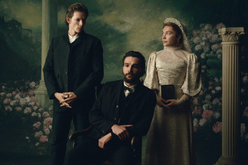 Mike Faist, Christopher Abbott, Florence Pugh, East of Eden mike faist, christopher abbott, florence pugh, east of eden