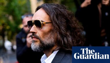 Russell Brand was ‘wild-eyed maniac’ when trying to drag woman into toilets, court told | UK news