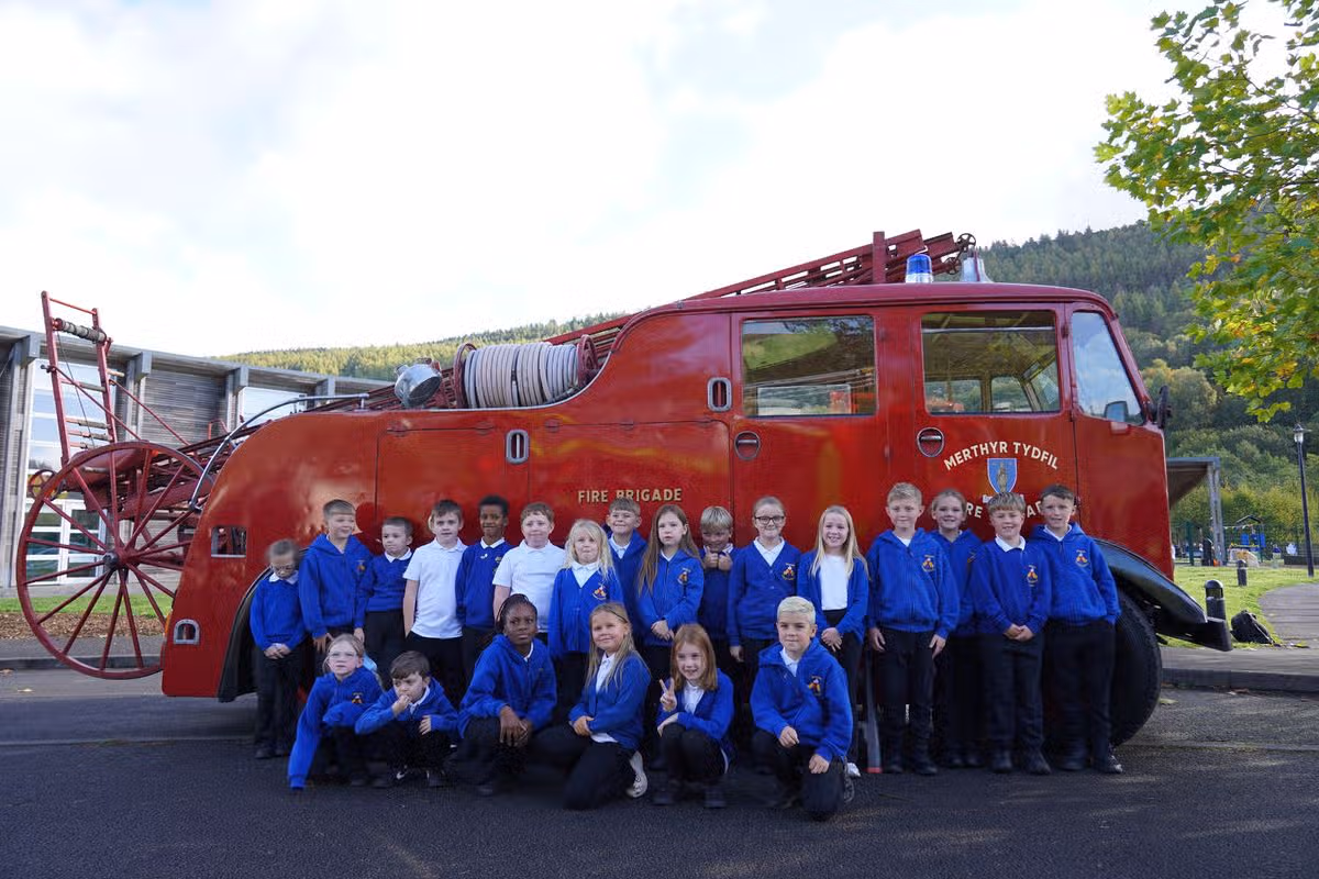 One of the first fire engines at Aberfan returned to the village ahead of anniversary