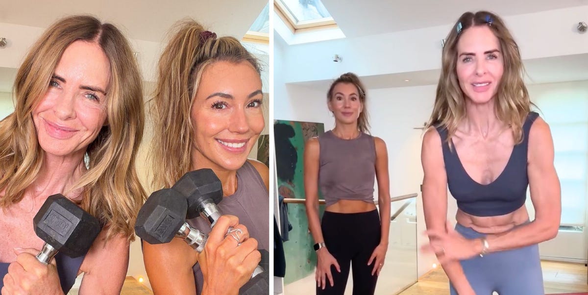 Trinny Woodall, 62, builds strong arms at home with these 9 exercises: ‘You don’t need a gym membership’
