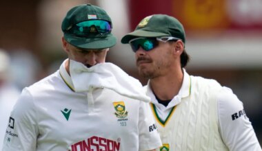 SA vs AUS 2nd Test - Anrich Nortje walks off with suspected groin injury in second Test