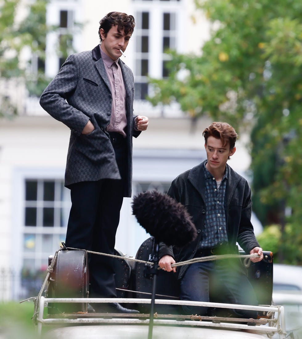 Paul Mescal, Joseph Quinn filming Beatles biopic paul mescal, joseph quinn filming beatles biopic
