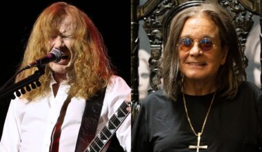 Dave Mustaine onstage in 2026 and Ozzy Osbourne in 2022