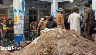 Pakistan school roof collapse: At least 28 killed as rescuers search for survivors
