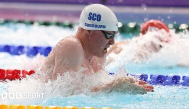 Archie Goodburn in action in the pool