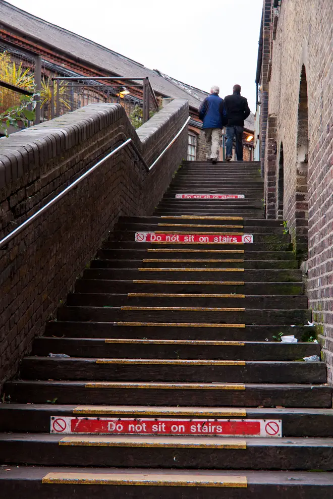 The famous "Clash steps" in Camden Market