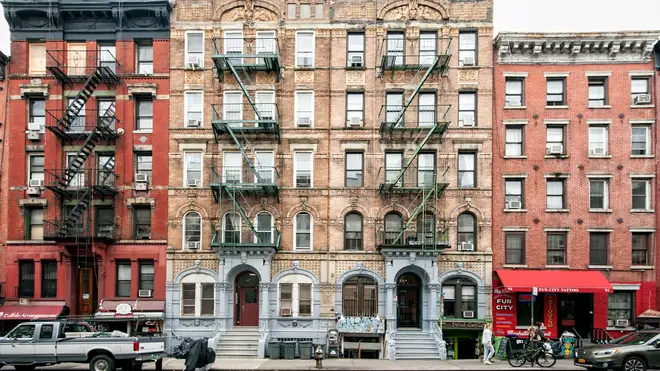 The Physical Graffiti building at St. Mark's Place in New York City in 2016