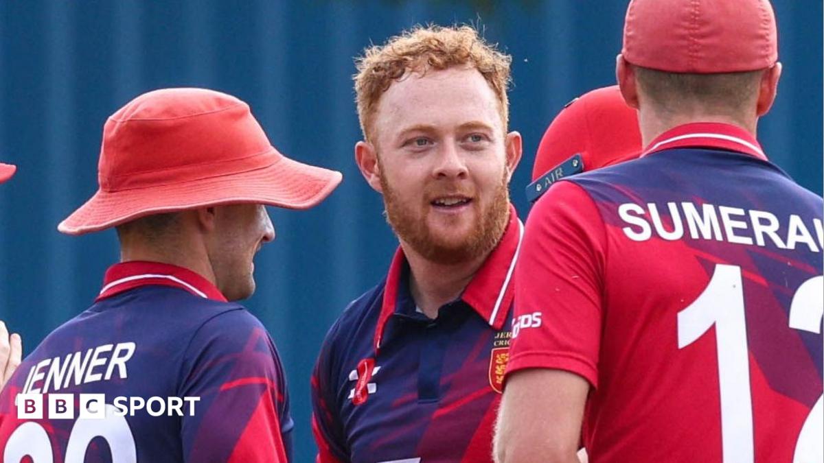 Ben Ward celebrates taking a wicket