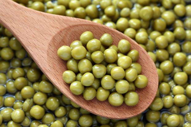 Stock image of tinned peas
