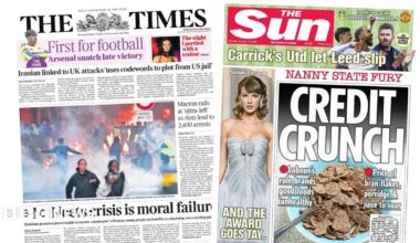 The headline on the front page of the Times reads: "PM: Neets crisis is moral failure".