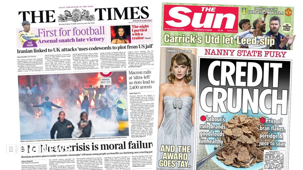 The headline on the front page of the Times reads: "PM: Neets crisis is moral failure".