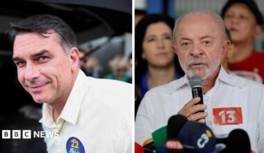 Brazil elections: Polls set to close in Brazil's presidential election run-off between Lula and Bolsonaro's son