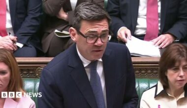 PMQs live: Kemi Badenoch presses Andy Burnham on benefits and Brexit vote claims at PMQs