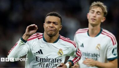 Real Madrid 4-1 Sevilla - Kylian Mbappe scores twice as Real win