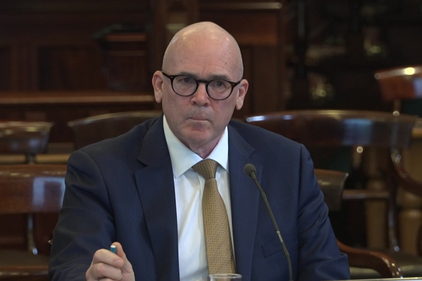 SA Auditor General Andrew Blaskett appears before a parliamentary committee