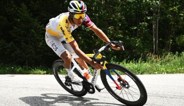 Egan Bernal (Netcompany INEOS) during stage 20 of the 2026 Tour de France in Alpe d'Huez, France. (Photo by Dario Belingheri/Getty Images)