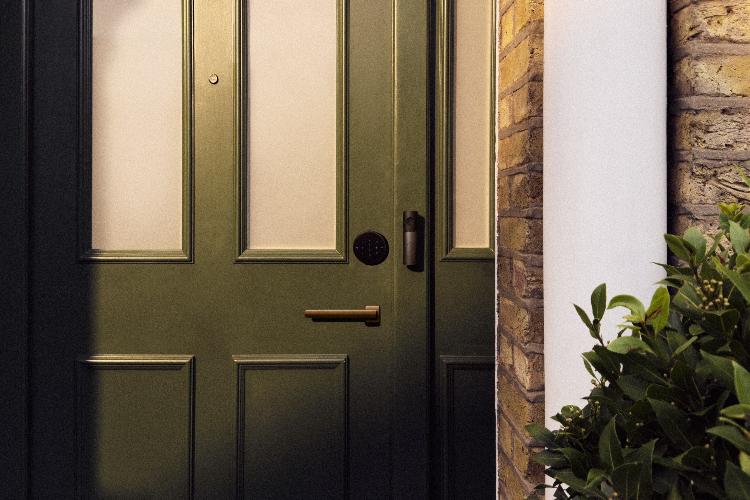 The LG door lock and video doorbell pair in the Apple Home app so you can unlock the door when you see who is at the door.