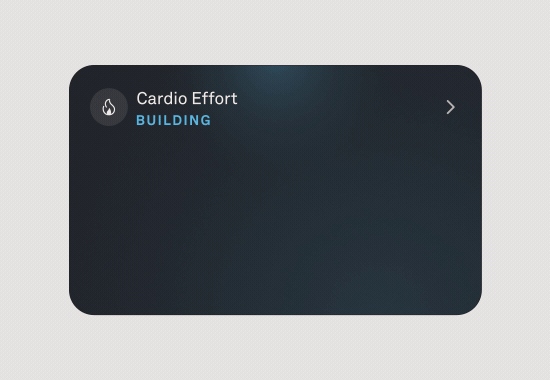 Cardio Effort Screenshot from the Oura App