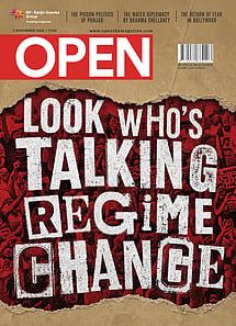 open magazine cover