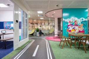 Patterned Forbo flooring